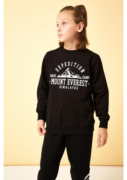 Expedition Baskılı Erkek Çocuk Sweatshirt Siyah fiyatları