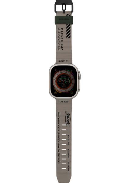 Watch Ultra Akıllı Saat Kordonu 49MM Kordon Skinarma Shokku Strap Kayış Kahve