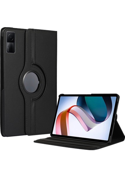 Xiaomi Redmi Pad Htstore Dönebilen Standlı Kılıf-Siyah