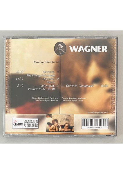 Richard Wagner Famous Overtures CD (Orjinal Dönem Baskı)