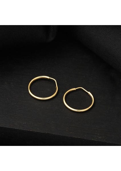 Altın Halka Küpe 14 Ayar 1,5 Cm. Çaplı fırsatları