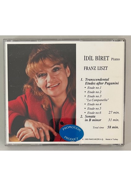 Idil Biret Piano Franz Liszt CD (Orjinal Dönem Baskı) fiyatları