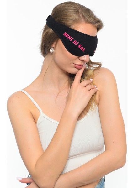 Yıkanabilir Pamuklu Uyku Maskesi Siyah Göz Bandı fiyatları