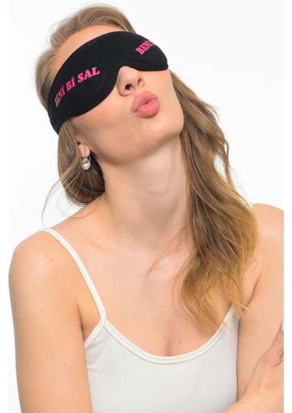 Yıkanabilir Pamuklu Uyku Maskesi Siyah Göz Bandı modelleri