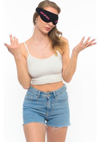 Yıkanabilir Pamuklu Uyku Maskesi Siyah Göz Bandı indirimleri