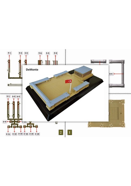 Anıtkabir Maketi De Monte Kendin Yap 29X17X6 cm Ölçek 1/800