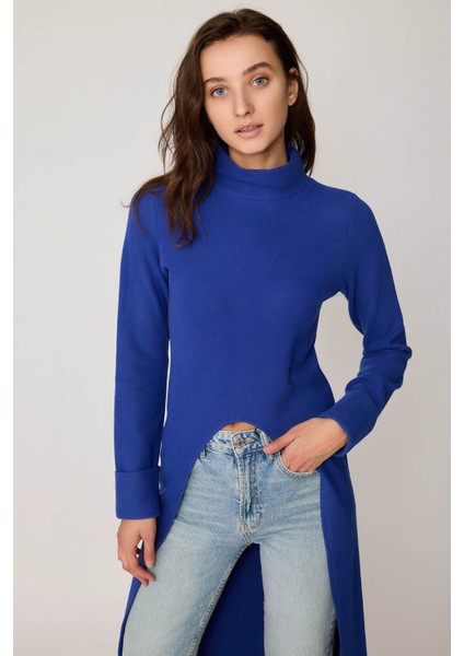 Derin Yırtmaçlı Örme Bluz fırsatları
