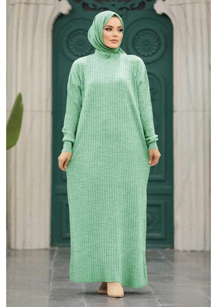 Mint Tesettür Triko Elbise 20161MINT