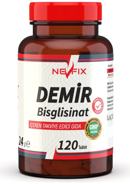 Demir Bisglisinat 17 Mg 120 Tablet Iron