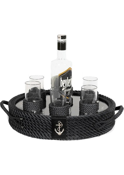 Rakı Bardaklı Tepsi