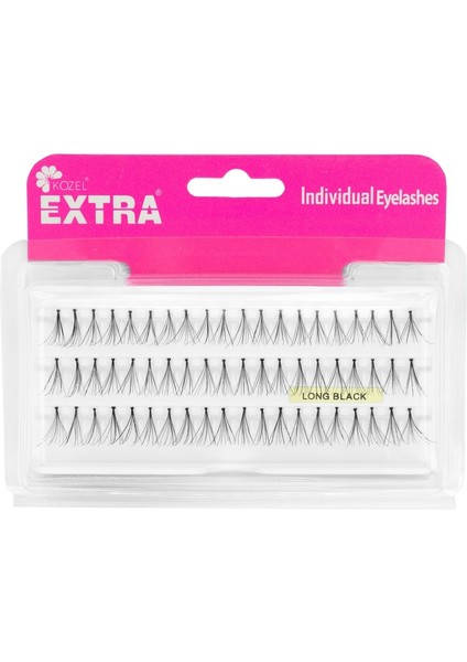 Extra 60 Lı Tekli Kirpik(Long) Siyah