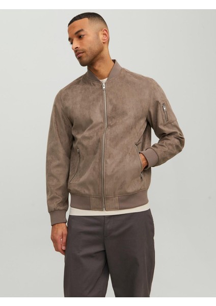 Jack & Jones Jjerocky Faux Suede Bomber Noos Erkek Mont