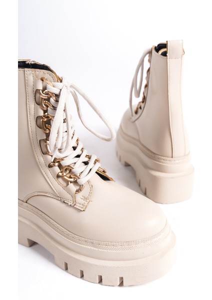 MBBRZ400-BJ Yüksek Kalın Taban Bağcıklı Kadın Kısa Bot & Postal fırsatları