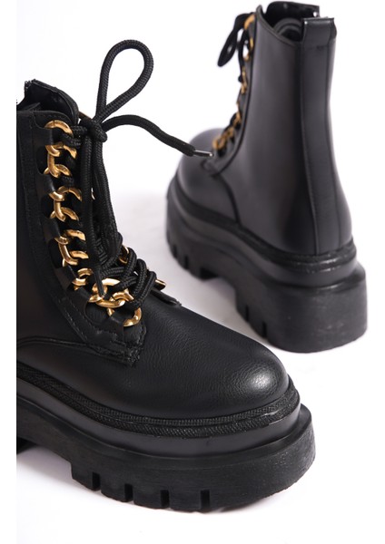 MBBRZ400-S Yüksek Kalın Taban Bağcıklı Kadın Kısa Bot & Postal modelleri