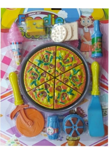 Berattoys Oyuncak Mangal Seti Tepsili Kesilebilen Pizza Barbekü Evcilik Oyunu Mutfak Seti