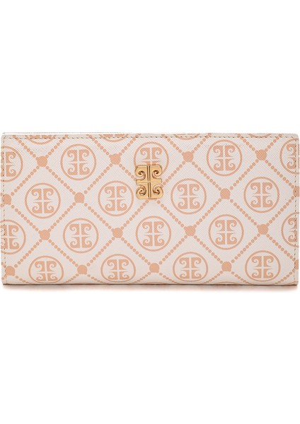 Kadın Gofre Monogram Kadın Cüzdanı 06PC23Y705