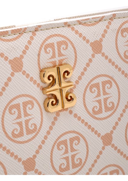 Kadın Gofre Monogram Kadın Cüzdanı 06PC23Y705