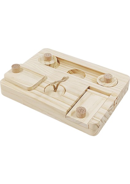 Ahşap Zenginleştirme Toplayıcı Oyuncak Çiğneme Oyuncakları Sıçan Tavşanı Hamster Tarzı E Için Besleme Oyuncakları (Yurt Dışından)