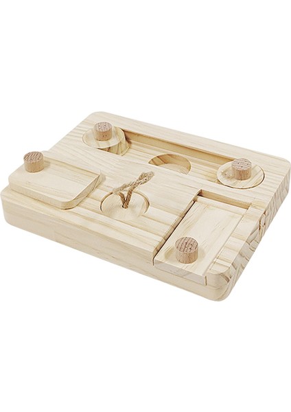 Ahşap Zenginleştirme Toplayıcı Oyuncak Çiğneme Oyuncakları Sıçan Tavşanı Hamster Tarzı E Için Besleme Oyuncakları (Yurt Dışından) modelleri
