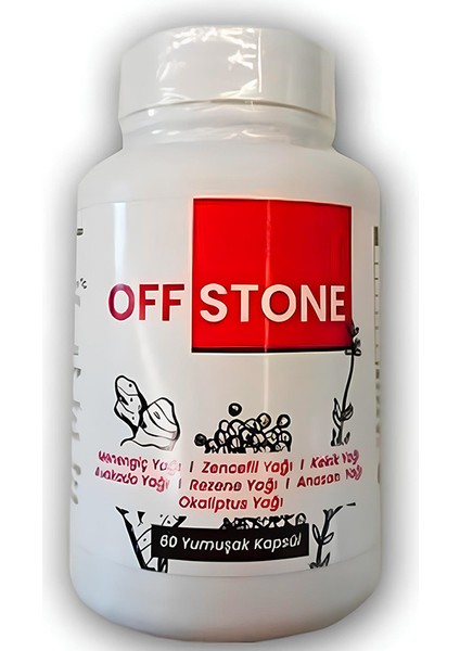Offstone 60 Kapsül Avokado, Menengiç, Zencefil Yağları İçeren Gıda Takviyesi