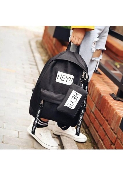 Hugbag Sırt Çantası Spor Okul Outdoor Laptop Çanta Hey Cüzdanlı