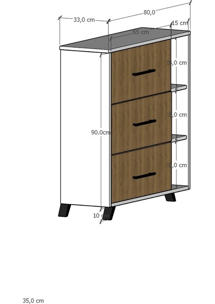 3 Kapaklı Raflı Çok Amaçlı Ayakkabılık modelleri