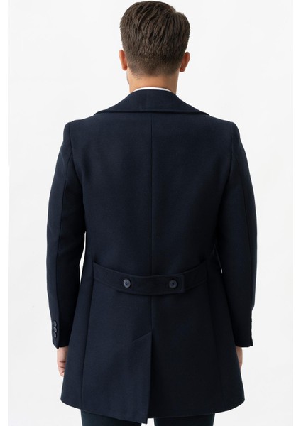Bolzano 4019 Geniş Yaka Slim Fit Yünlü Kemerli Kaban Laci fırsatları