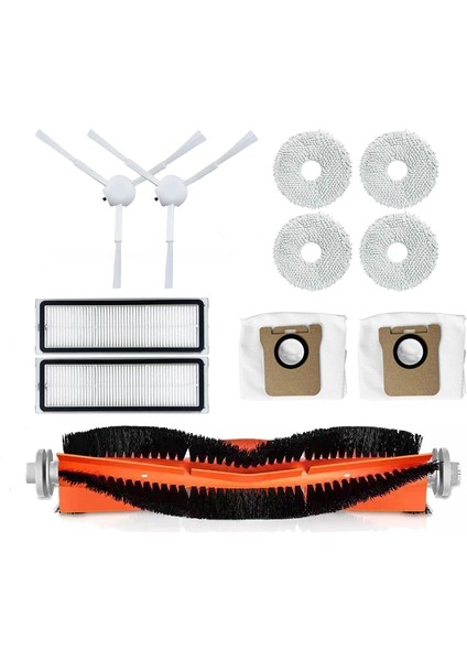 Xiaomi B101CN/ X10+ Dreame S10/S10 PRO/L10S Ultra Robot Elektrikli Süpürge Için Toz Torbası+Saç+Yan Fırça+Filtre+Ana Fırça (Yurt Dışından)
