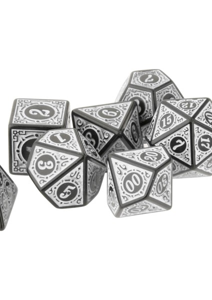 7 Pcs Çokyüzlü Rpg Zar Tahtası (Yurt Dışından)