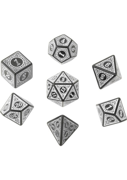 7 Pcs Çokyüzlü Rpg Zar Tahtası (Yurt Dışından)