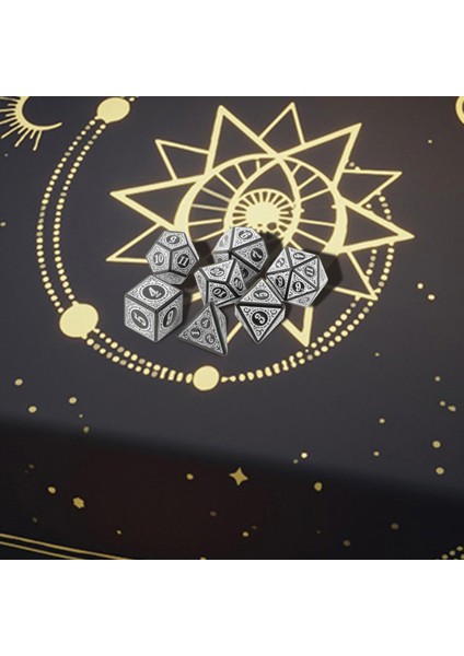 7 Pcs Çokyüzlü Rpg Zar Tahtası (Yurt Dışından)
