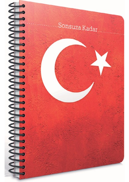 Sonsuza Kadar Spiralli LxCarton Kapak A4 80 Yaprak Kareli Defter
