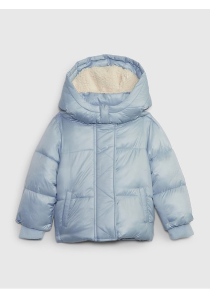 Kız Bebek %100 Geri Dönüştürülmüş Cozy Puffer Şişme Mont