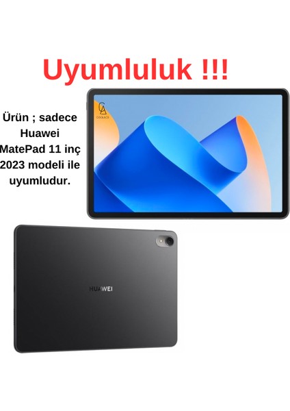 Huawei Matepad 11 2023 ile Uyumlu Tablet Kılıf Smart Özellikli Uyku Modlu Kapaklı Tablet Kılıfı