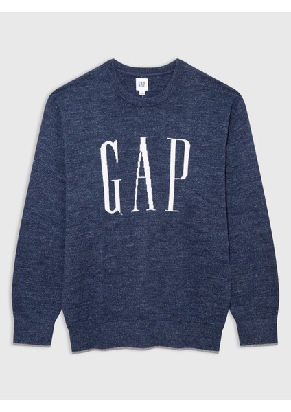 Relaxed Gap Logo Intarsia Kazak