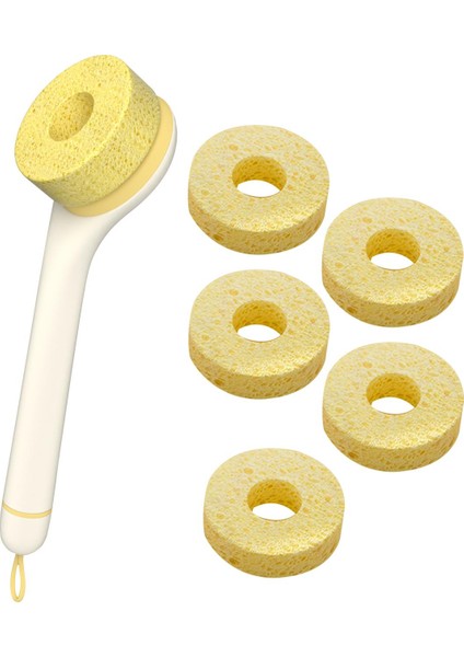 Soyma Alet Plakalı Tencere Fırçası Mutfak Tezgahı Kaseler El ile Bulaşık Fırçası 6 Fırça Başlığı (Yurt Dışından) fiyatları