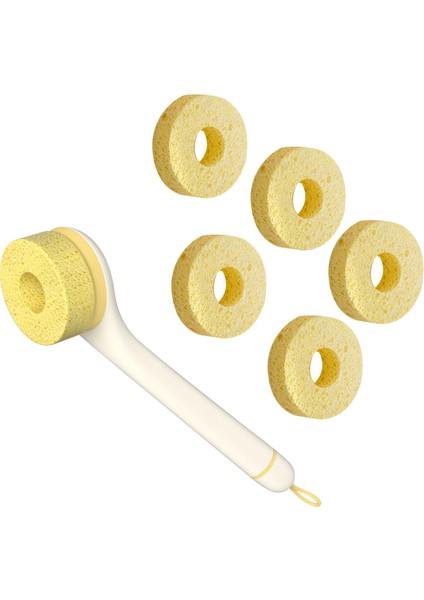 Soyma Alet Plakalı Tencere Fırçası Mutfak Tezgahı Kaseler El ile Bulaşık Fırçası 6 Fırça Başlığı (Yurt Dışından) modelleri