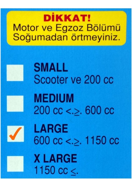 Motosiklet Branda L Beden (600 cc - 1150 Cc) fırsatları