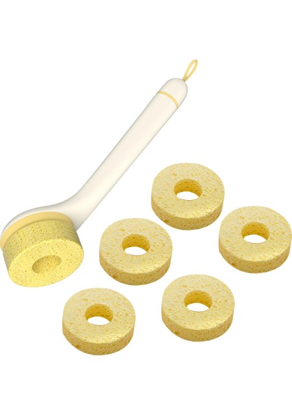 Soyma Alet Plakalı Tencere Fırçası Mutfak Tezgahı Kaseler El ile Bulaşık Fırçası 6 Fırça Başlığı (Yurt Dışından) indirimleri