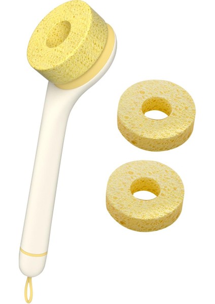 Saplı Bulaşık Fırçası Soyma Aleti Yıkama Mutfak Gadget Bulaşık Pot Tava Bru 3 Fırça Başlıkları (Yurt Dışından) modelleri