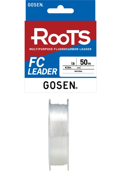 Roots 50mt 0,37mm %100 FC Leader Fluoro Carbon Misina