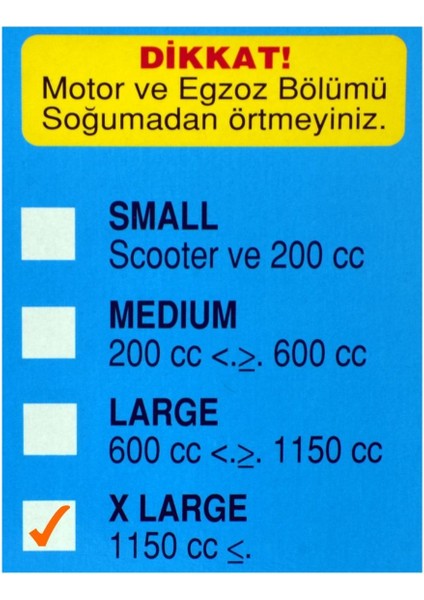Motosiklet Branda Xl Beden (1150 cc - …) fırsatları