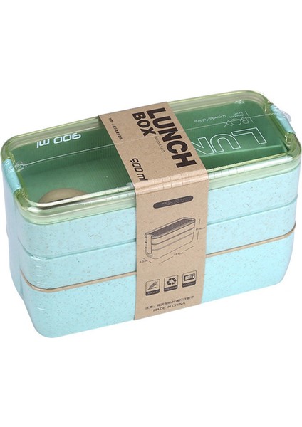 Juhui Store Bento Box 3 Kat Isı Yalıtımı ve Uzun Bekletme Süresi Uygulanabilir Saklama Kutusu (Yurt Dışından)