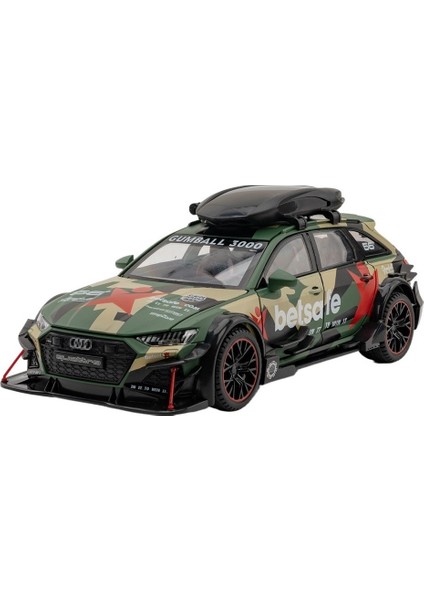 1: 24RS6 Modifiye Geniş Gövdeli Alaşım Spor Araba Modeli (Yurt Dışından)