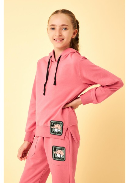 Baseball League Aksesuar Detaylı Kız Çocuk Takım Gül Kurusu fiyatları