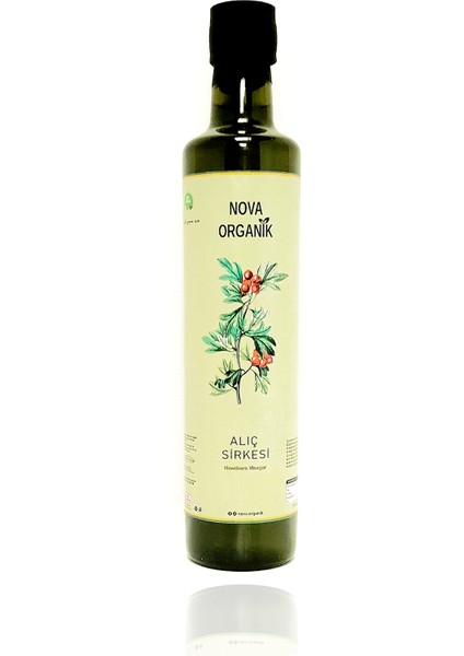 Organik Alıç Sirkesi 500 ml Cam Şişe