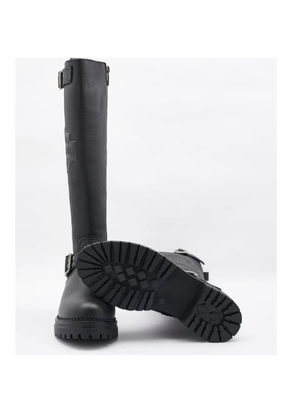 Trouble Kadın Siyah Deri Çizme fiyatları