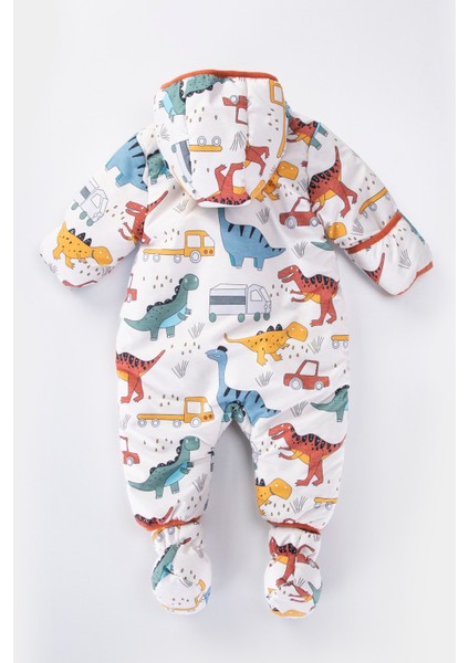 Yeni Bebek Sevimli Dinazor&araba Figürlü Kışlık Iç Astarı Polar Kapüşonlu Kozmonot-Astronot Tulum fiyatları