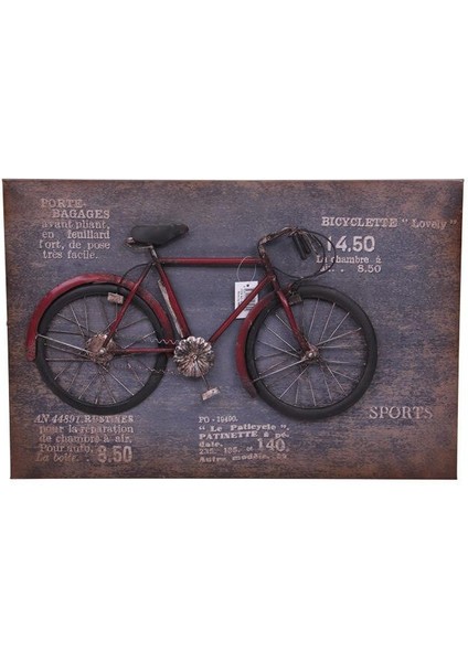 Bisiklet Tablo Vintage Pano Dekoratif Ev Ofis Hediyelik