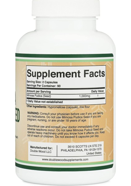 Mimosa Pudica Seed Extract 180 Kapsül modelleri